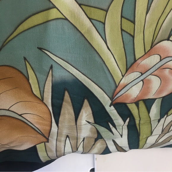 Vintage Carol Peterson Silk Blazer Jacket Green Zebra size 1X - Picture 10 of 16